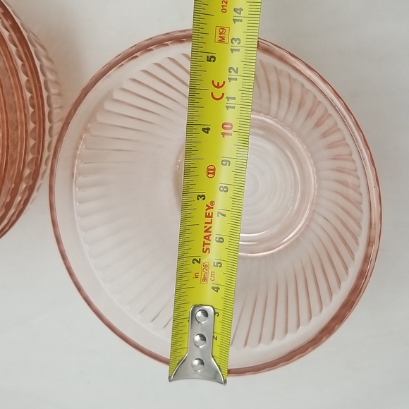 Federal Pink Depression Ribbed Mixing Bowls - Picture 6 of 14